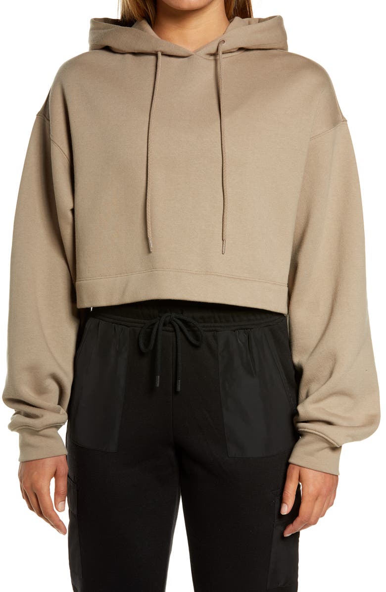 Alo Bae Crop Hoodie, Alternate, color,