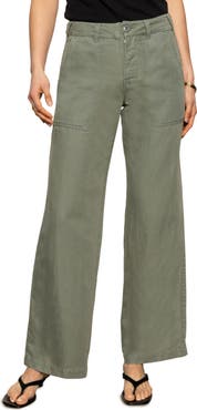 Sanctuary Wide Leg Linen Blend Pants