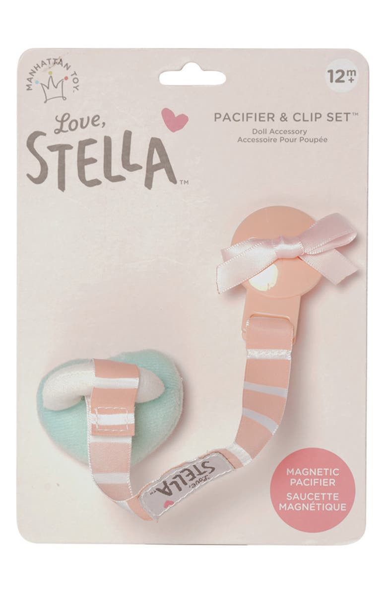 Manhattan Toy Love, Stella Pacifier & Clip Set, Alternate, color, 