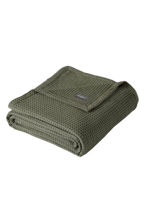 Waffle Knit Throw Blanket