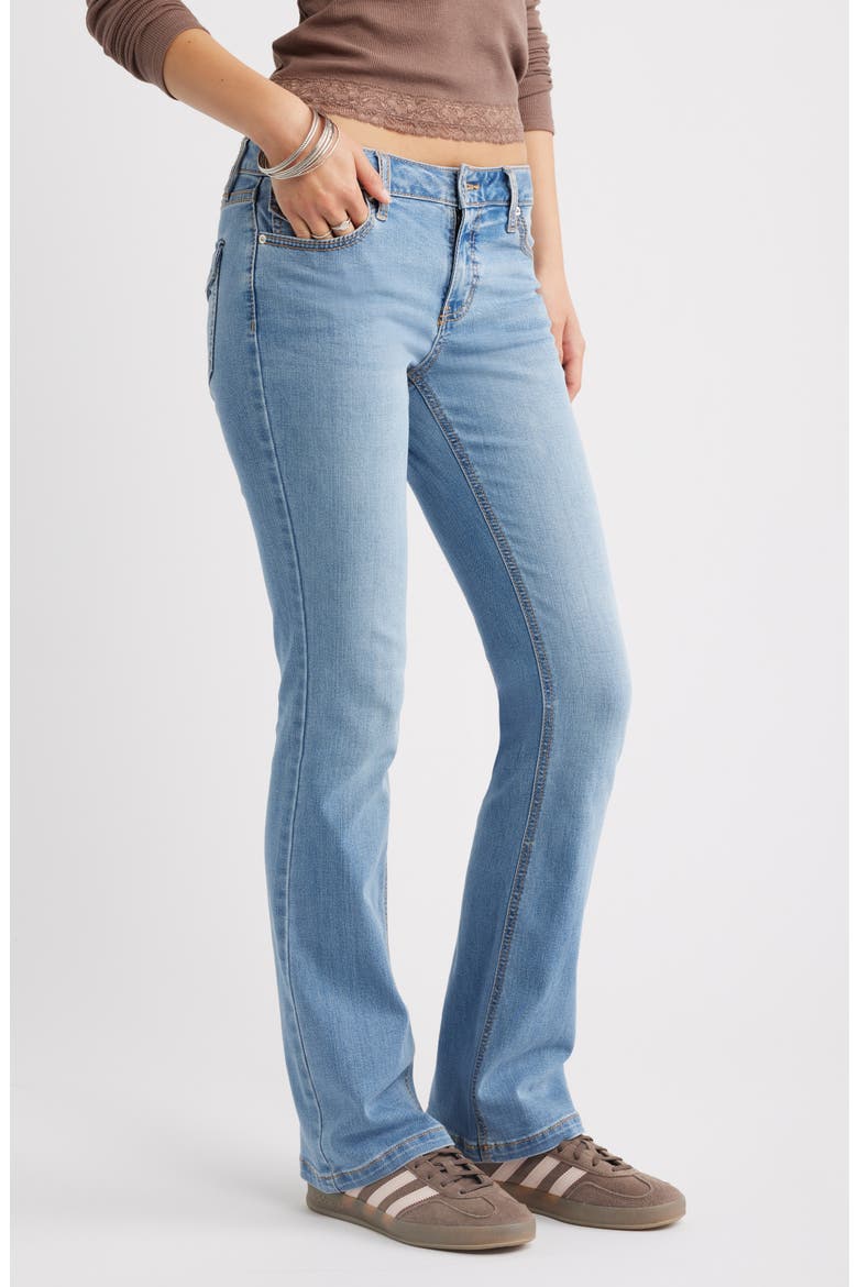 Low Rise Stretch Bootcut Jeans, Alternate, color, WESTERN WASH