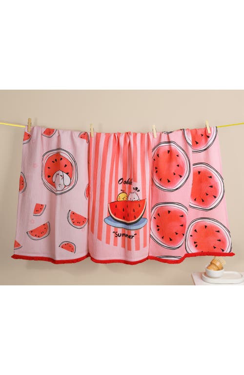Tiramisu Sweet Summer Watermelon Cotton Kitchen Towel Set