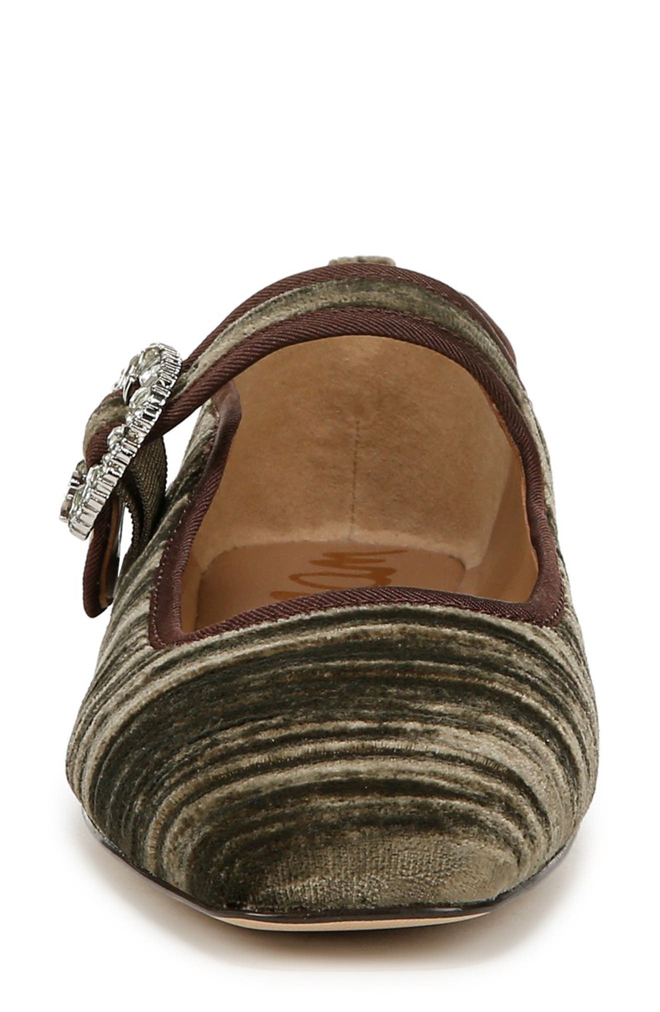 Sam Edelman Michaelaglow Mary Jane Flat, Alternate, color, Winter Moss