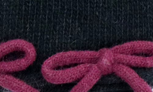 Portolano Bow Gloves In Black