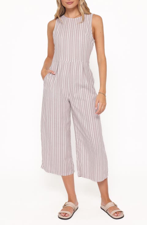 Ester Sleeveless Crop Cotton Jumpsuit