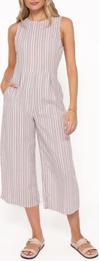 Petal & Pup Ester Sleeveless Crop Cotton Jumpsuit