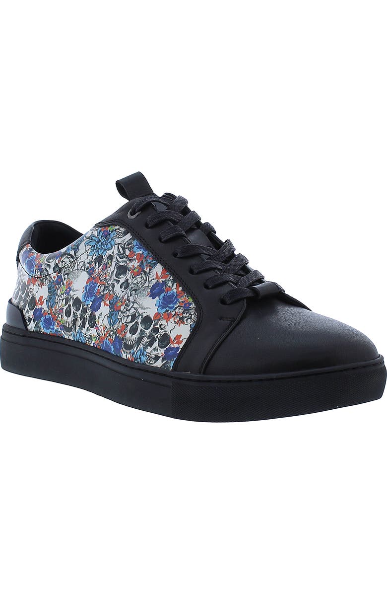 Robert Graham Alexander Leather Sneaker, Main, color,