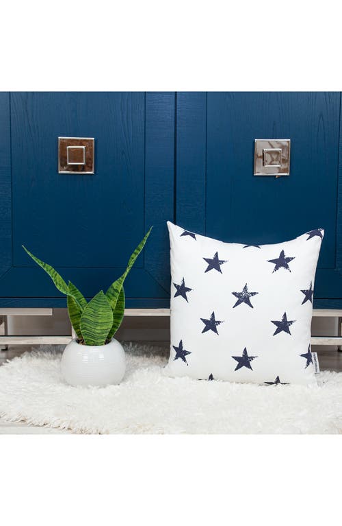 Parkland Collection Star Cotton Pillow In White