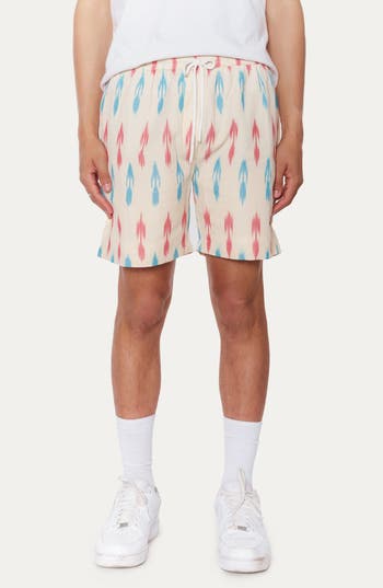 Raga Geo Print Pull-on Short In 001 White