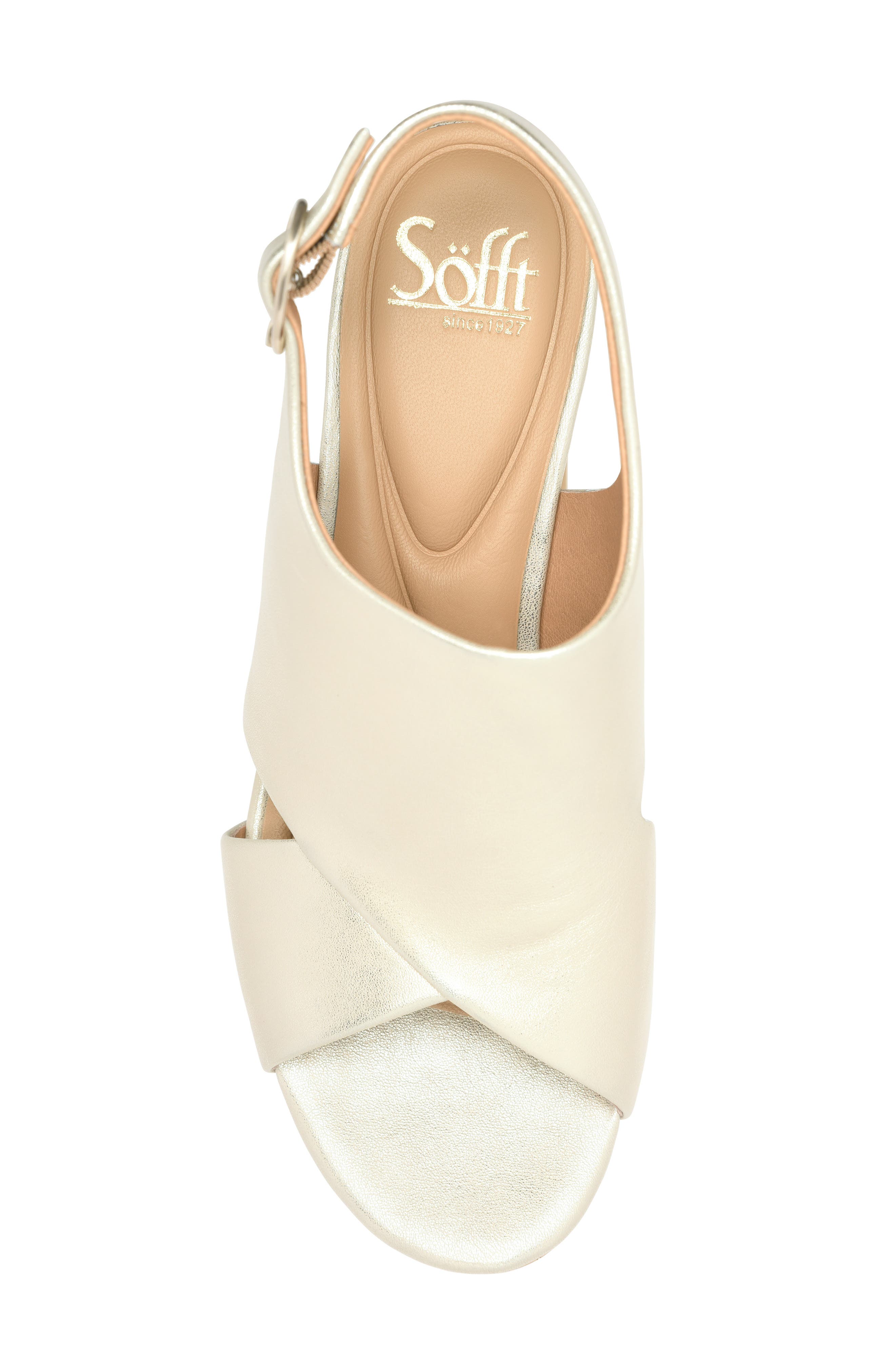 Liv Slingback Platform Sandal, Alternate, color, PLATINO