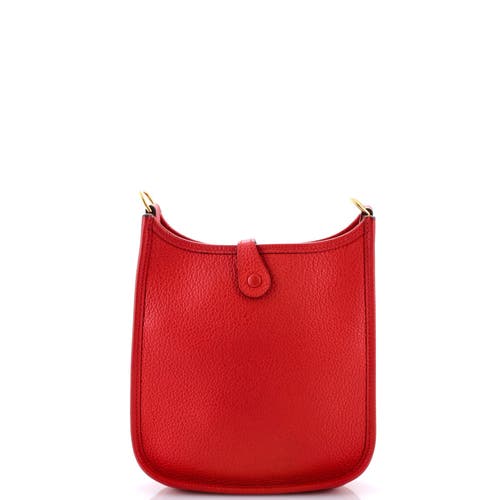 Pre-owned Hermes Hermes Evelyne Bag Gen Iii Clemence Tpm In Red