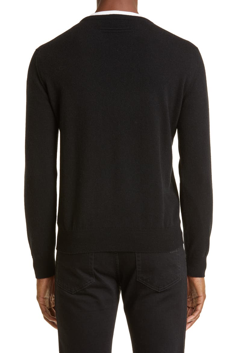Oasi Cashmere Sweater, Alternate, color, BLACK