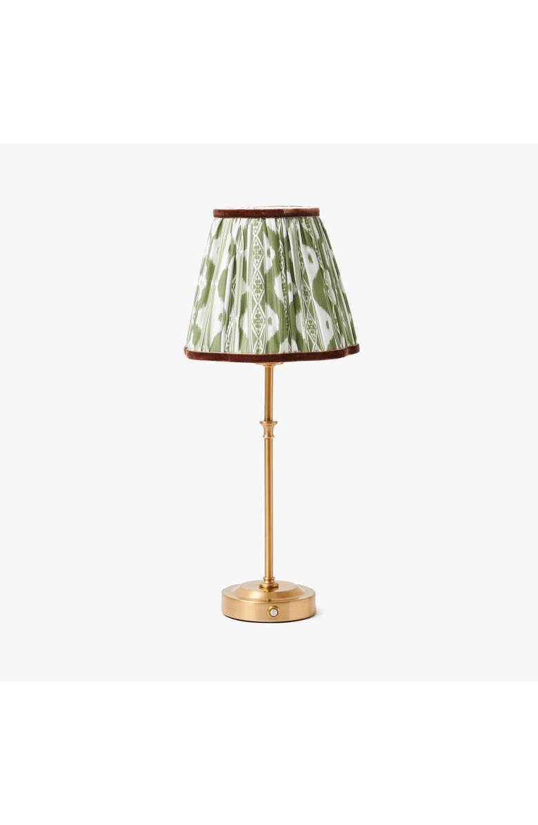 Mrs. Alice Ikat Lampshade, Alternate, color, Green