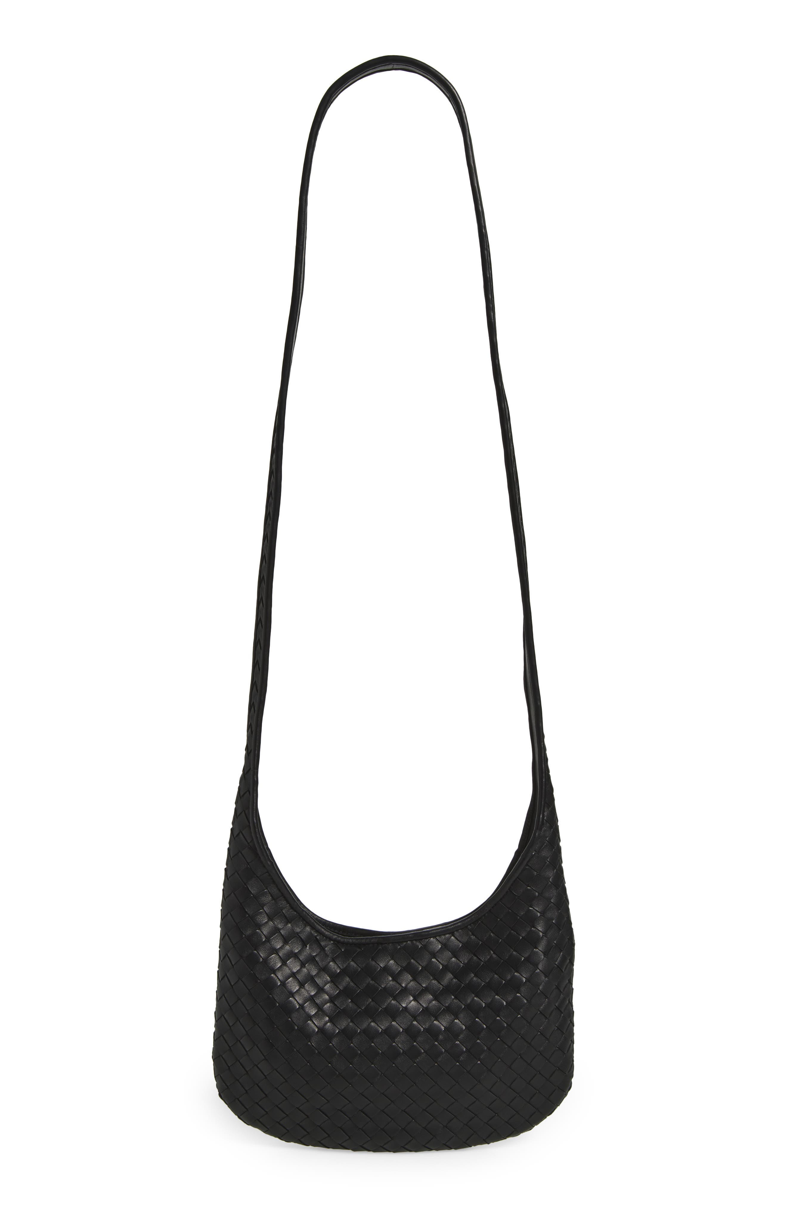 Bottega Veneta Small Fluffy Intrecciato Leather Crossbody Bag, Alternate, color, 