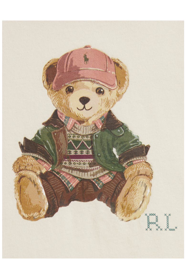 Kids' Polo Bear 2-Piece Jersey T-Shirt & Pants Set, Alternate, color, ESTATE CREAM