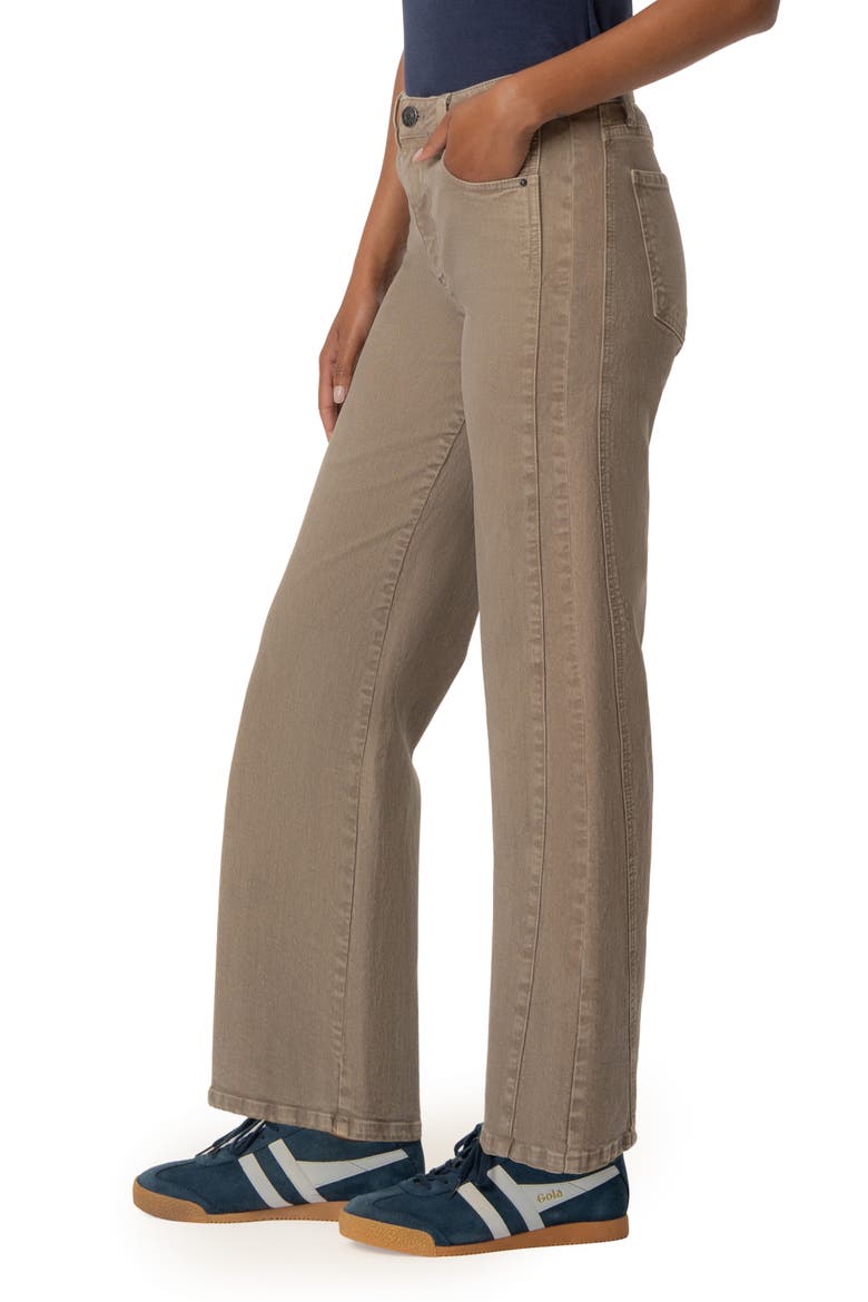 Meg High Waist Wide Leg Jeans, Alternate, color, MILK TEA