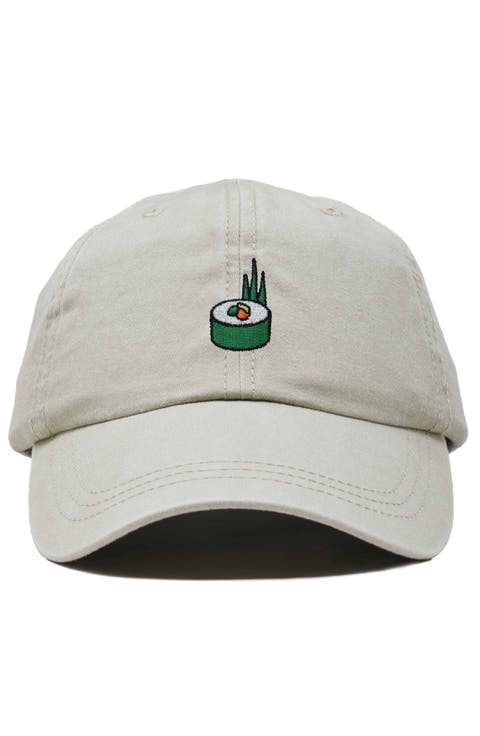 Sushi Roll Embroidered Dad Hat