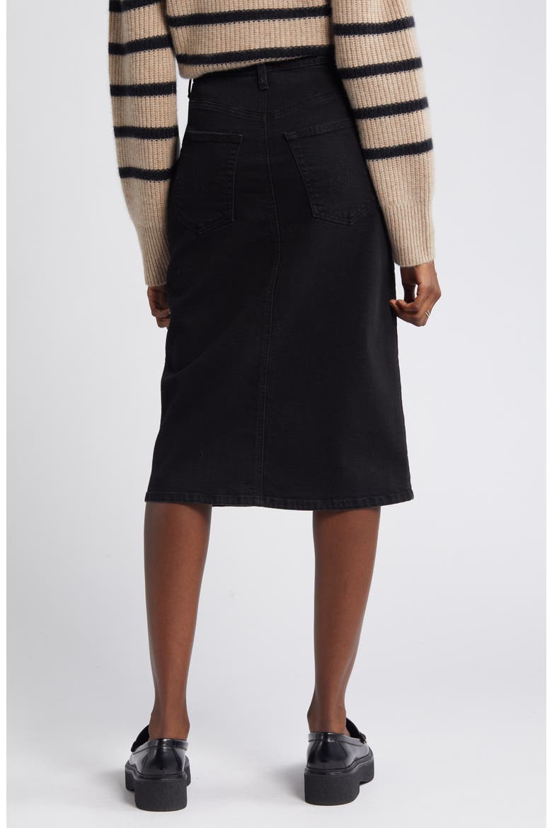 Tefi Denim Pencil Skirt, Alternate, color, BLACK CAST