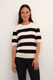 Kaffe KAlizza Short Sleeve Crew Neck Jumper