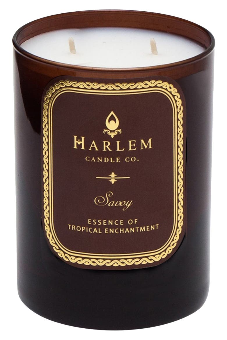 Savoy Luxury Candle, Main, color, AMBER