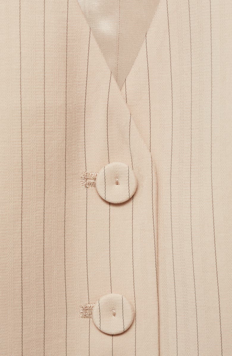 MANGO Stripe Suit Waistcoat, Alternate, color,