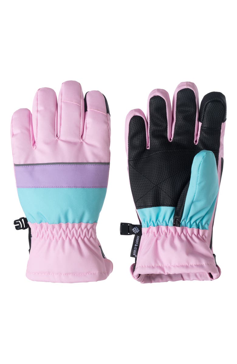 Andy & Evan Kids' Winter & Ski Zip Gloves, Main, color,