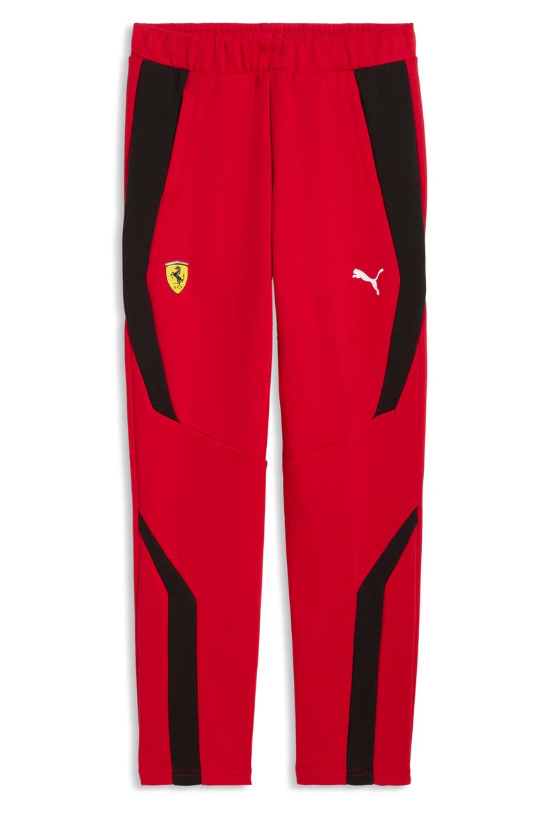 Kids' Ferrari Cotton Blend Sweatpants, Main, color, ROSSO CORSA