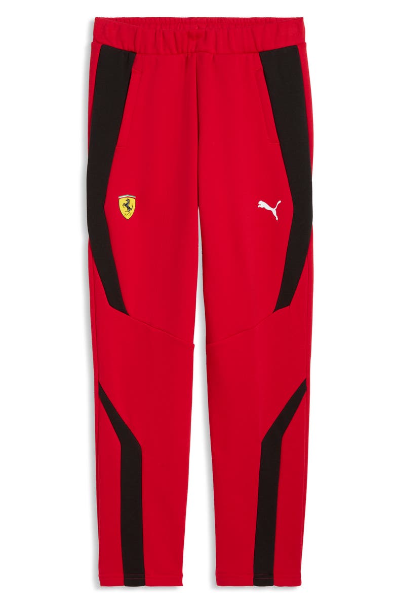 PUMA Kids' Ferrari Cotton Blend Sweatpants, Main, color, Rosso Corsa