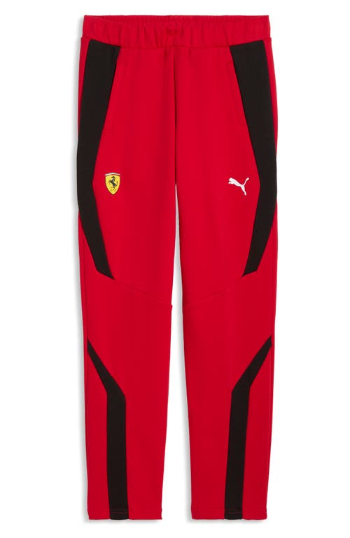 Puma Kids' Ferrari Cotton Blend Sweatpants In Red