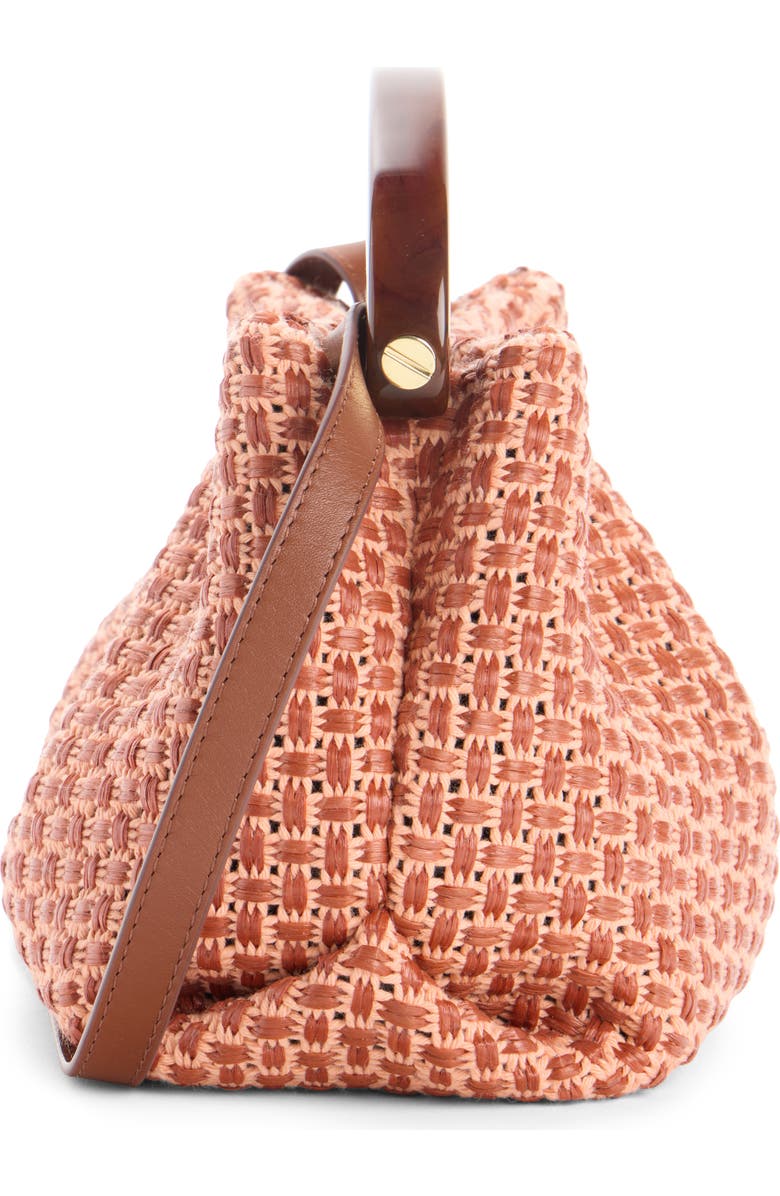 Dries Van Noten Pleated Woven Crossbody Bag, Alternate, color, Wood 710