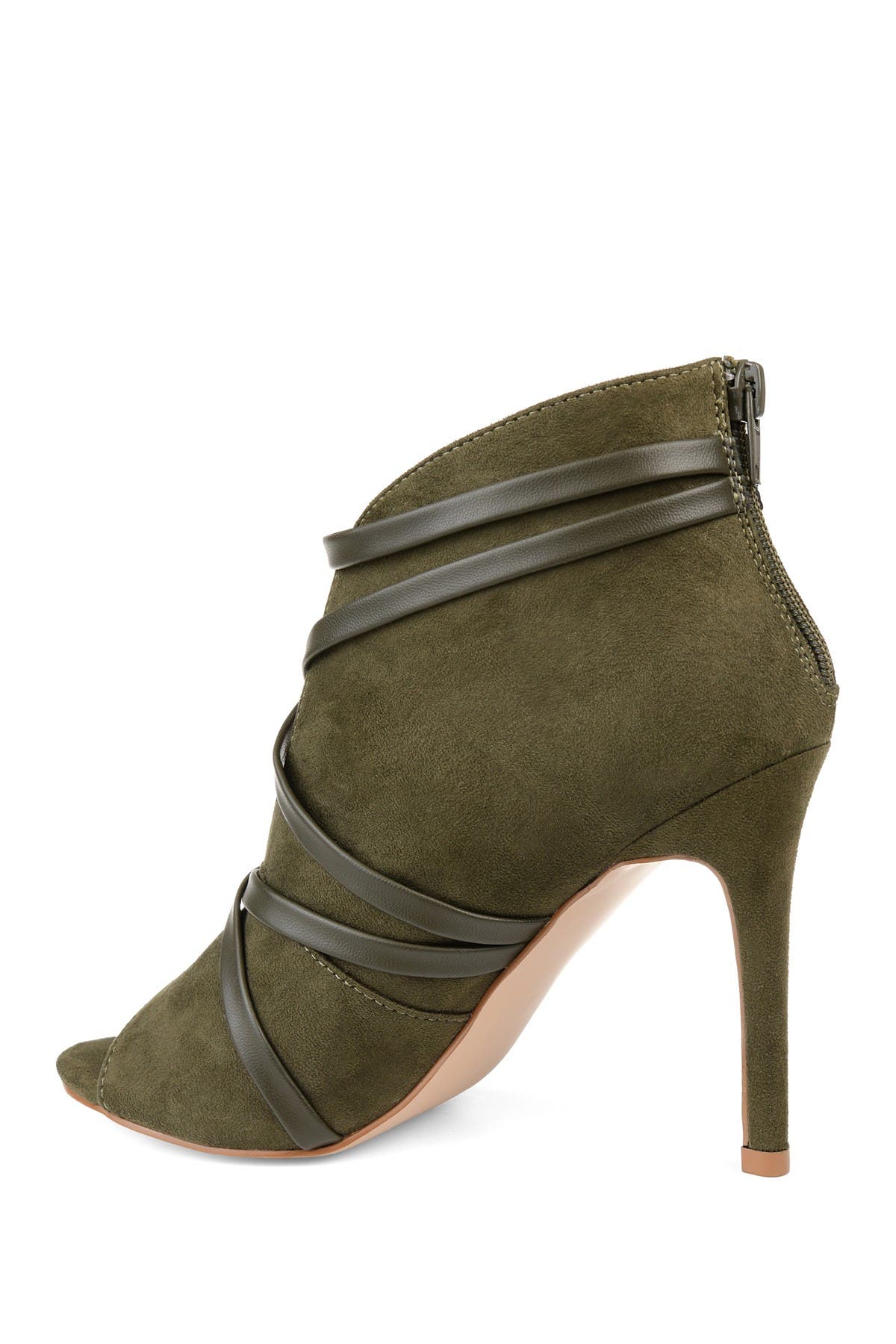 JOURNEE Samara Strappy Bootie, Alternate, color, OLIVE