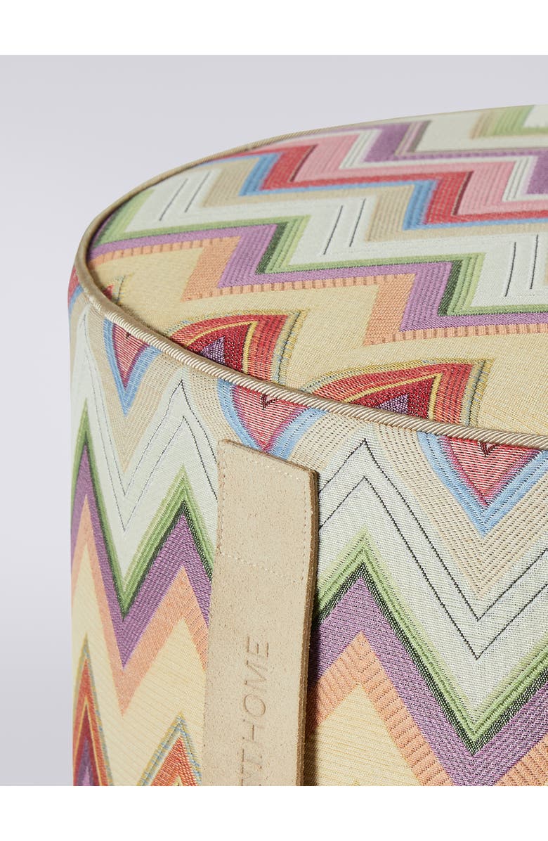 Missoni Home Agadir Cylindrical Pouffe 40x30 Cm, Alternate, color, Multicoloured