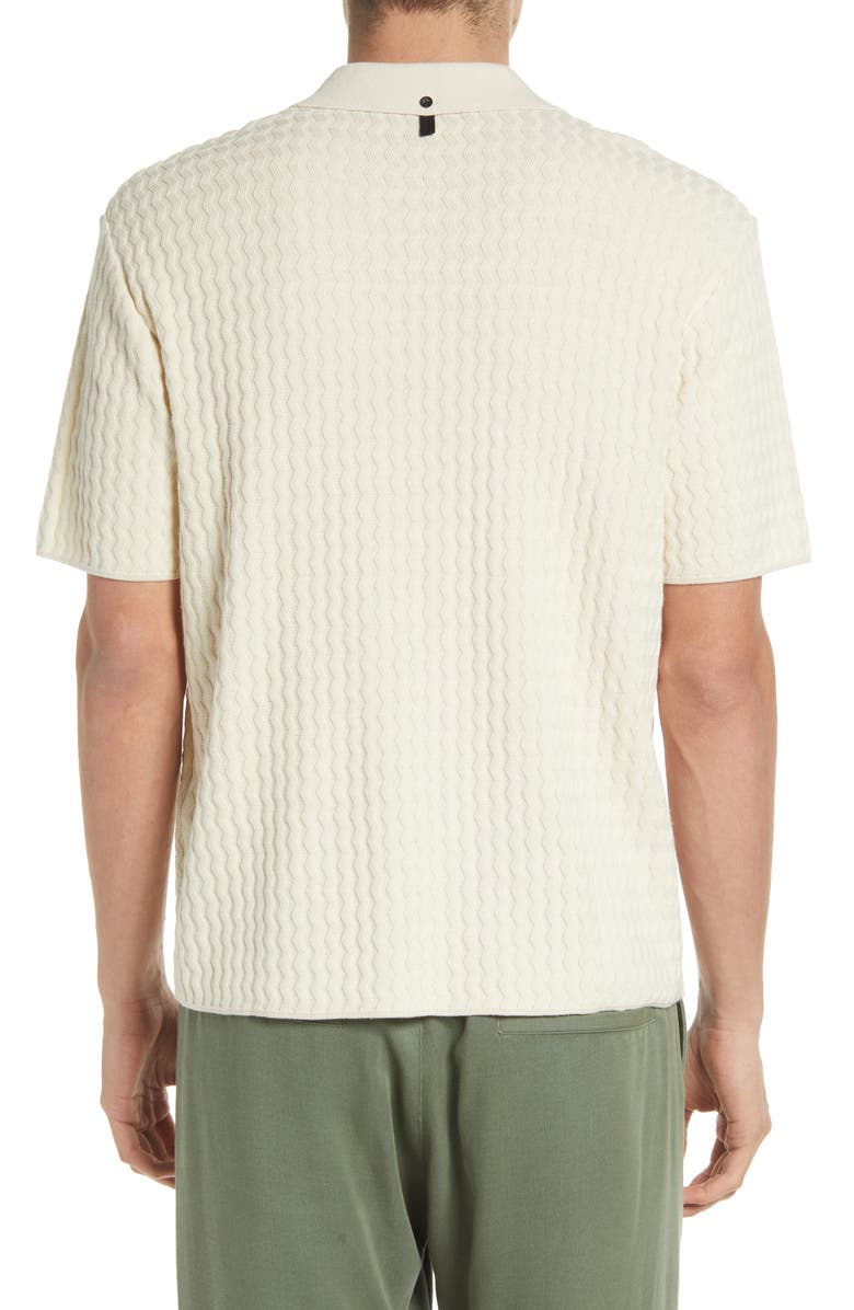 rag & bone Men's Avery Engineered Knit Organic Cotton Button-Up Shirt, Alternate, color, 