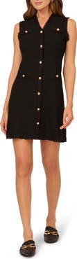 Adrianna Papell Sleeveless Waffle Knit Sweater Dress