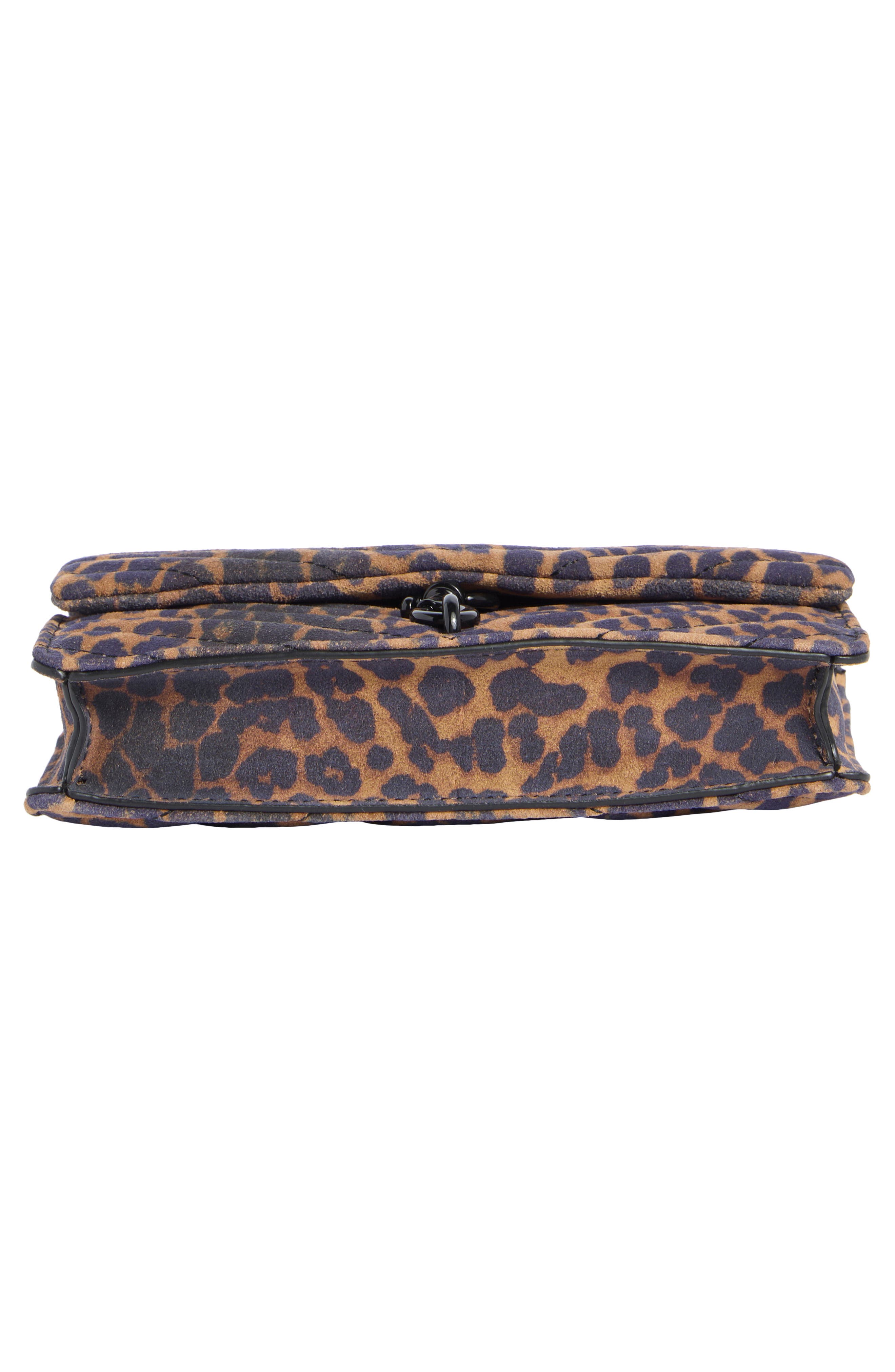 Rebecca Minkoff Edie Chevron Quilted Leather Shoulder Bag, Alternate, color, Leopard