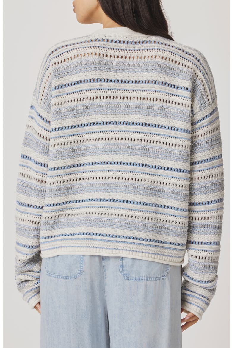 Addison Stripe Cardigan, Alternate, color, COUNTRY AIR BEIGE