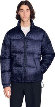 SANDRO Water-repellent cross-motif puffer