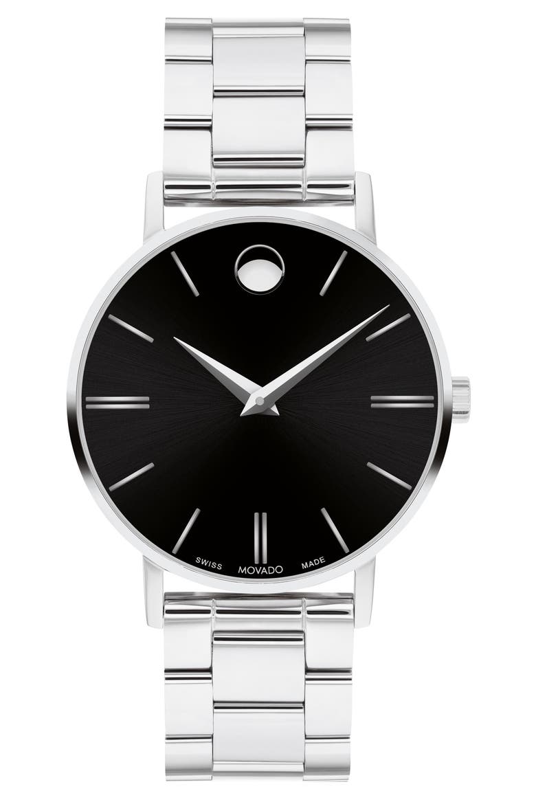 Corporate Classic Museum Dot Bracelet Watch, 32mm, Main, color, BLACK