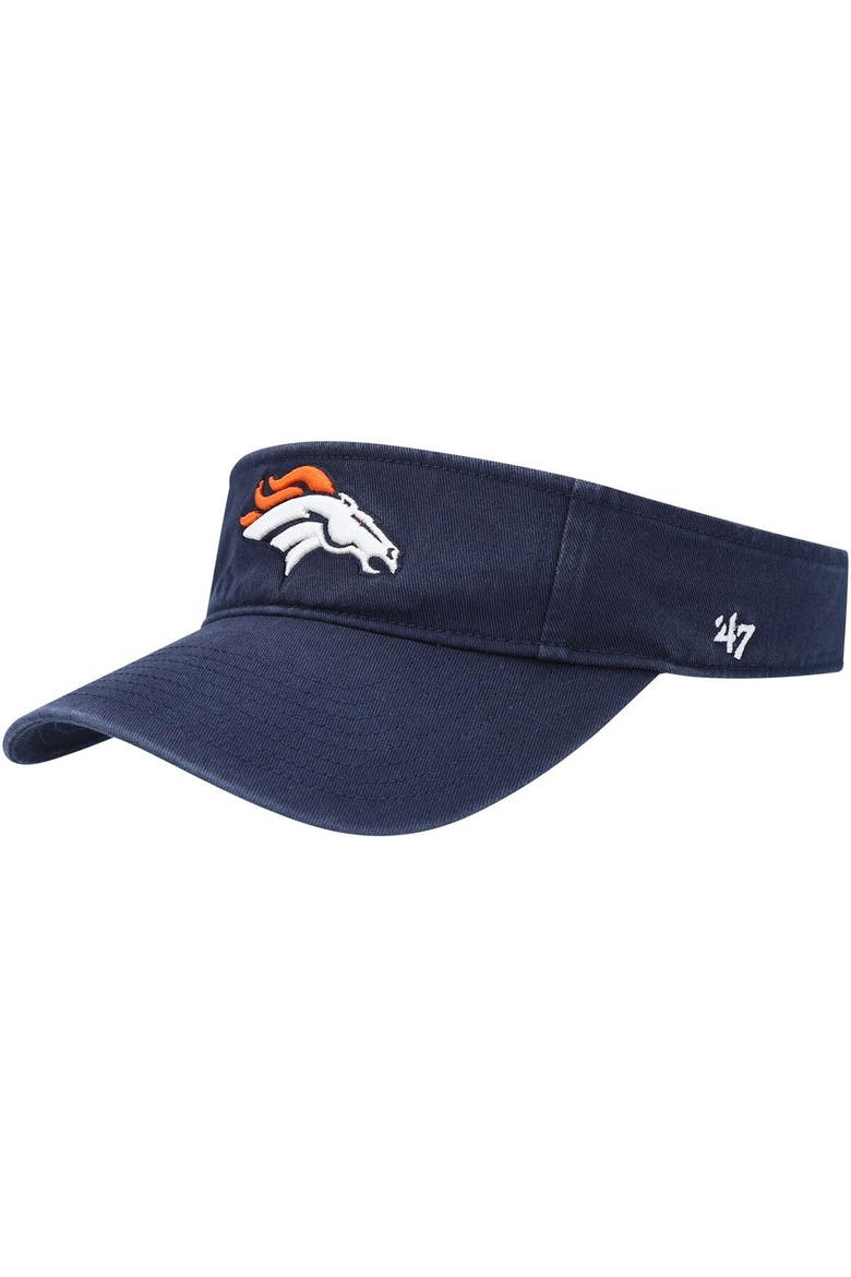 Men's '47 Navy Denver Broncos Clean Up Visor, Main, color, Navy