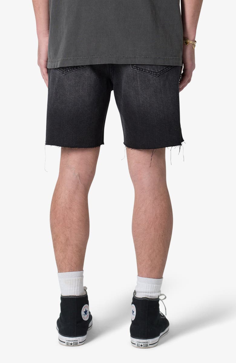 mnml Cutoff Denim Shorts, Alternate, color, 