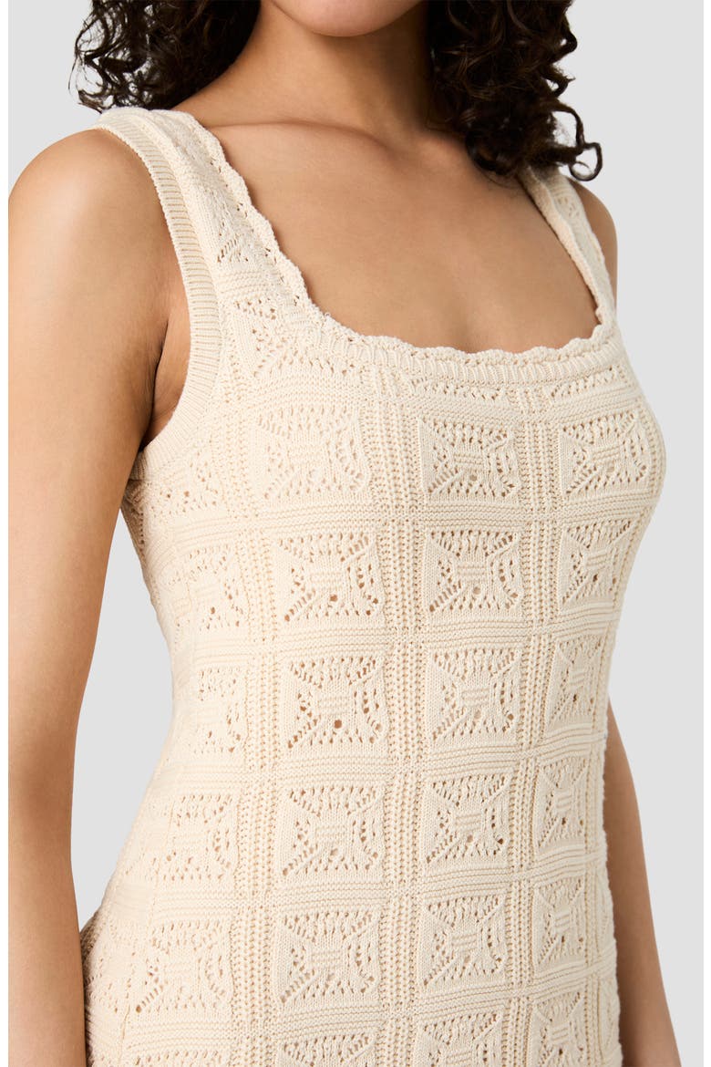 Nellis Stitch Sleeveless Body-Con Dress, Alternate, color, ECRU
