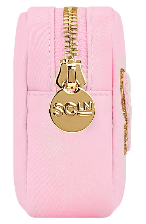 Stoney Clover Lane Skin Small Pouch In Flamingo/skin