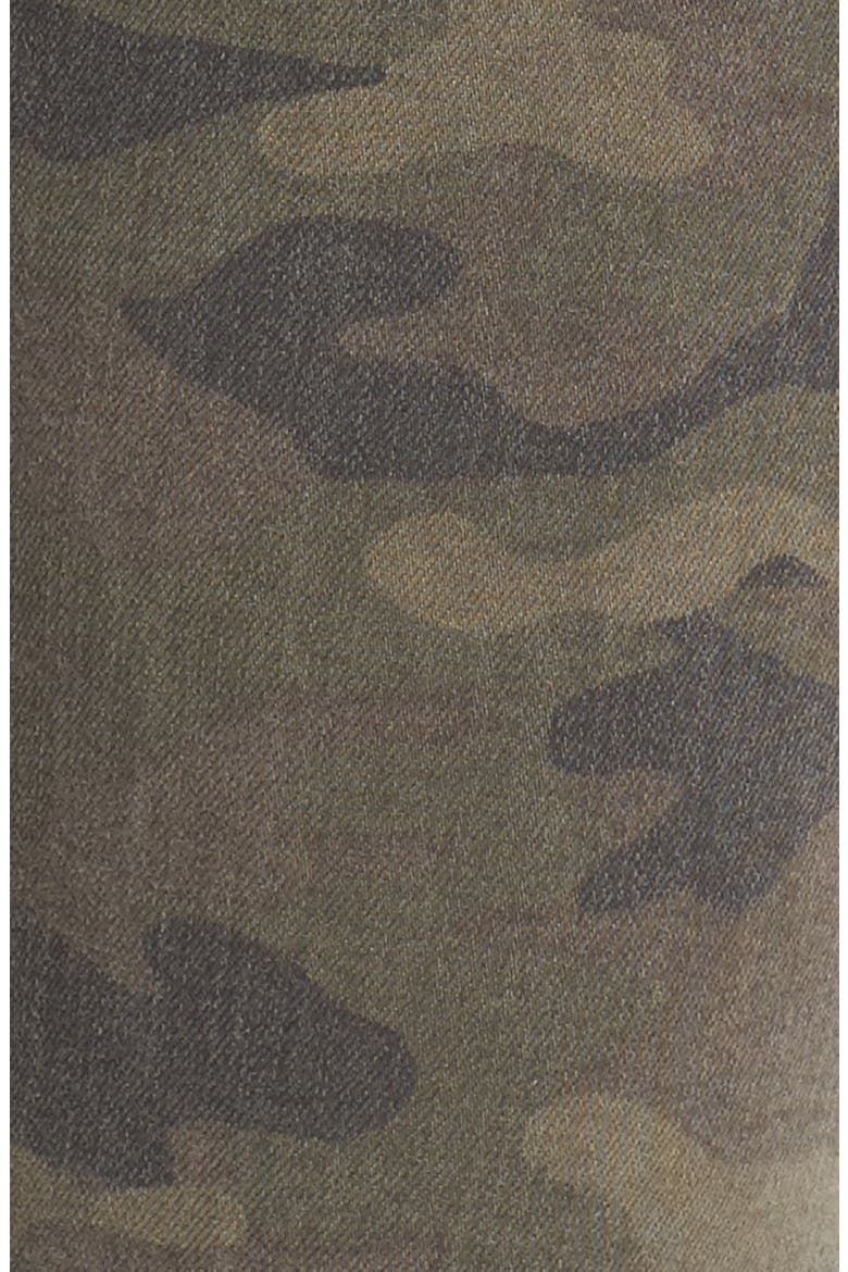 'Nico' Ankle Coated Skinny Jeans, Alternate, color, INFANTRY CAMO