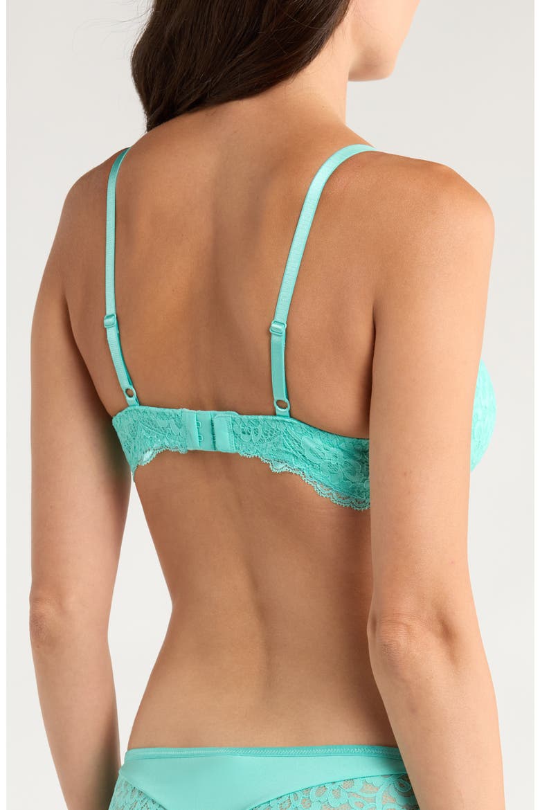 Marine Lace Underwire Bra, Alternate, color, POOL BLUE