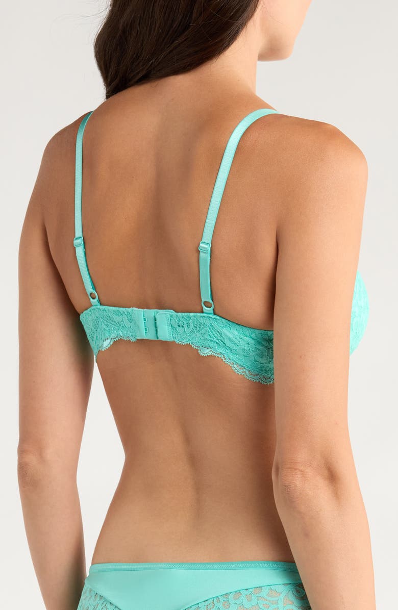 Hunkemöller Marine Lace Underwire Bra, Alternate, color, Pool Blue