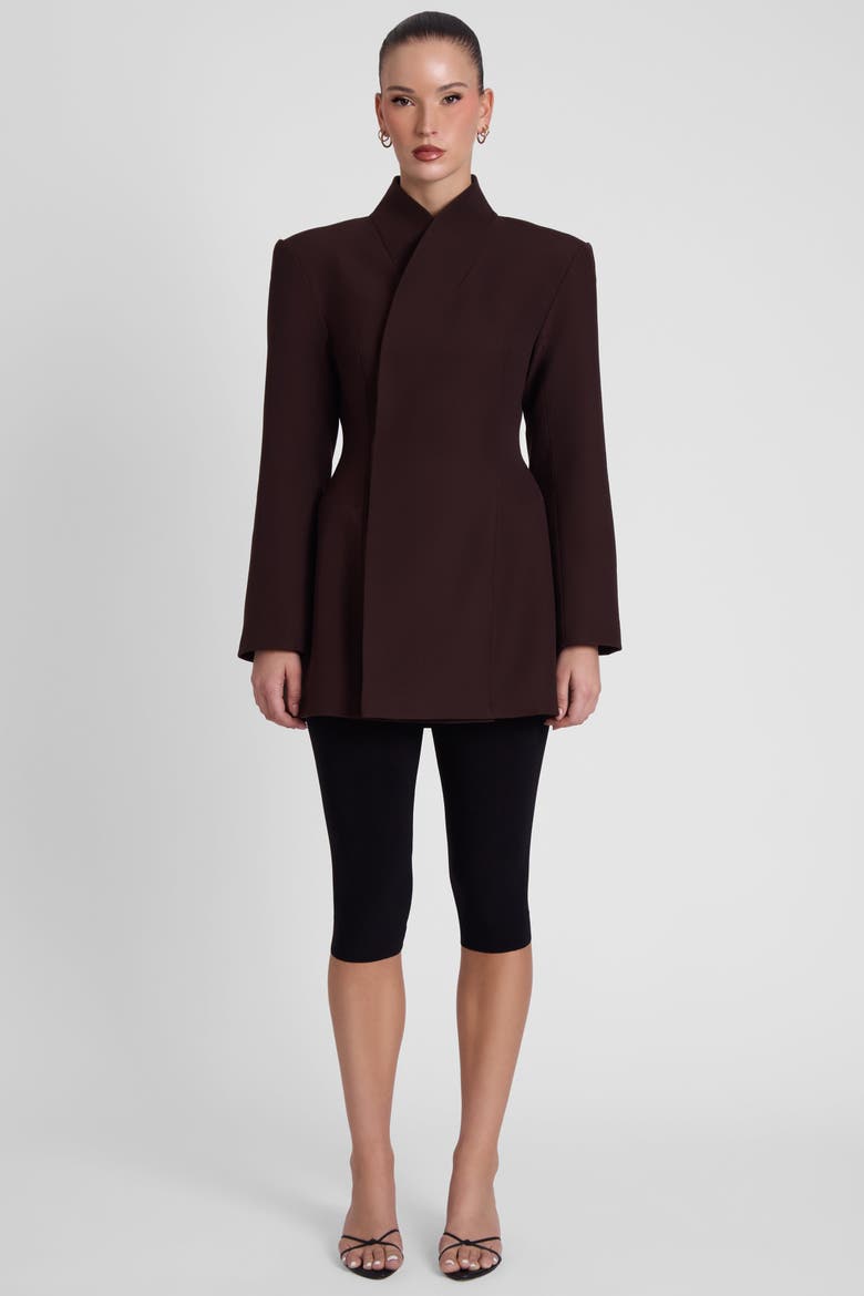 Cairo Hourglass Belted Coat, Alternate, color, Brown