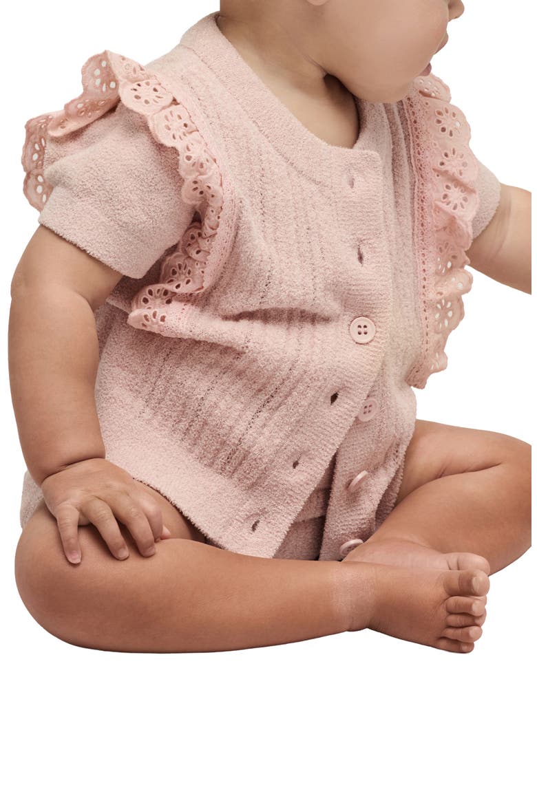 CozyChic® Ultra Lite Cardigan and Bottoms Set, Alternate, color, DUSTY ROSE