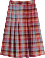 Seasalt Cornwall Jamboree Organic Cotton Chambray Midi Skirt