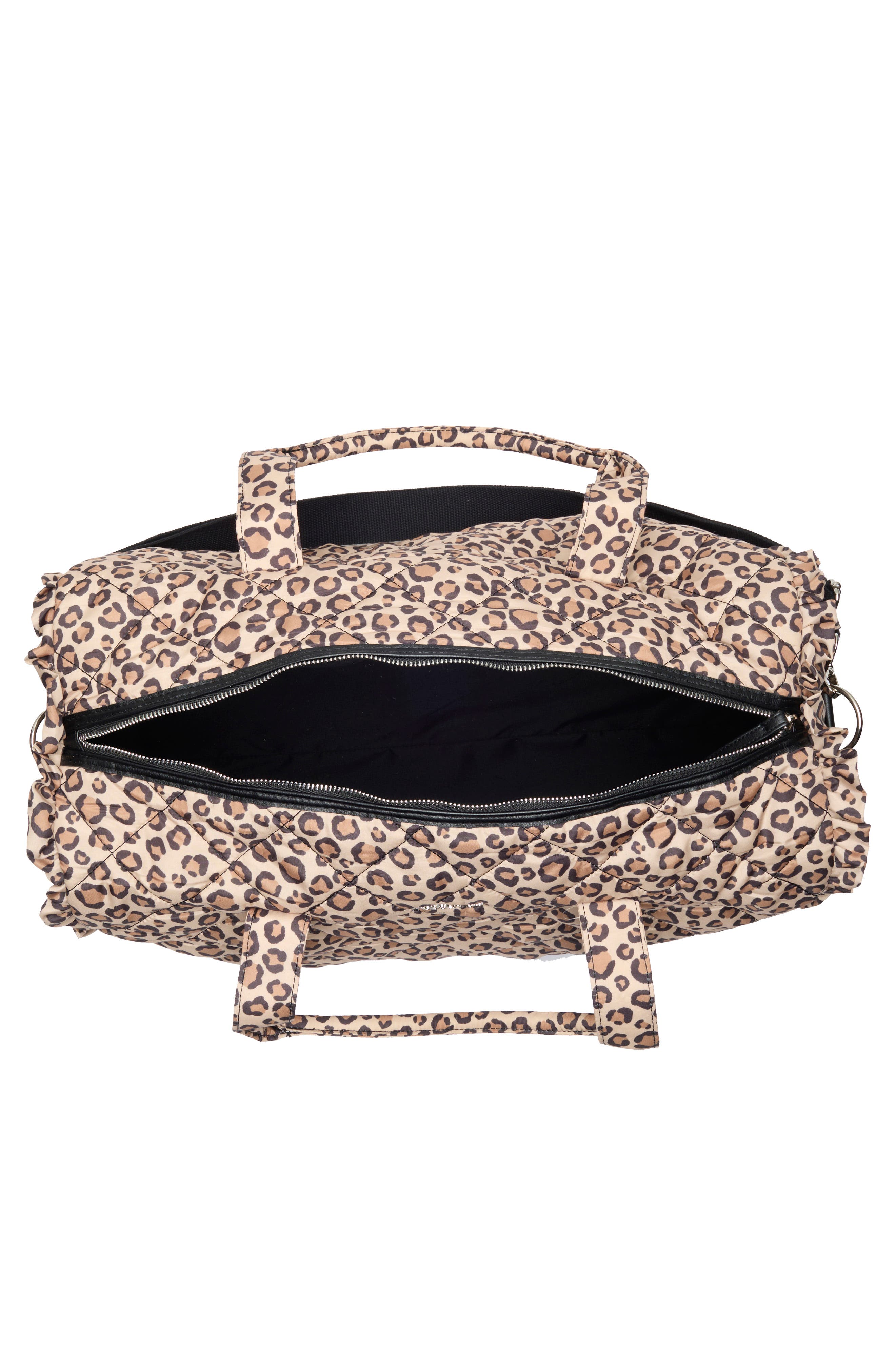 Madden Girl Kids' Quilted Duffle Bag, Alternate, color, Leopard