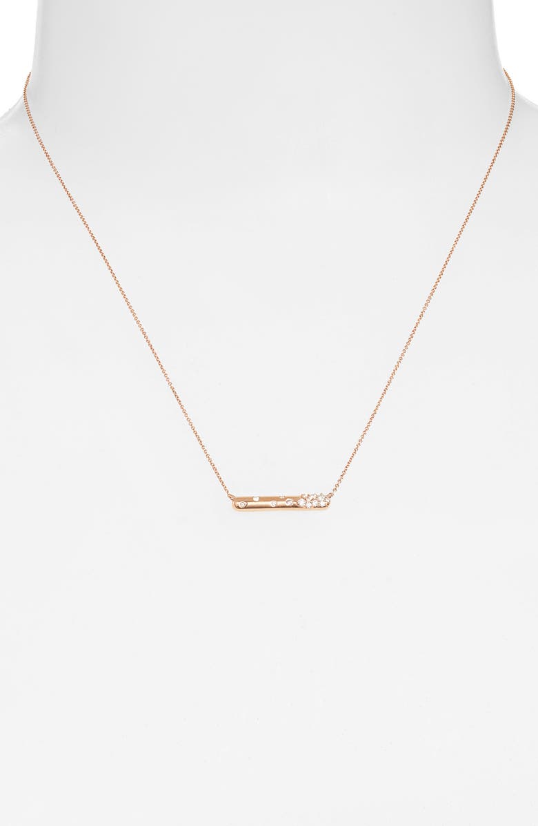 Dana Rebecca Designs Cynthia Rose Pavé Teardrop Pendant Necklace, Alternate, color,